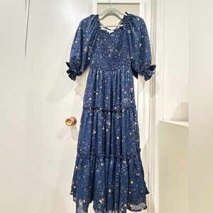 Ivy City Co Starry Blue Maxi Dress